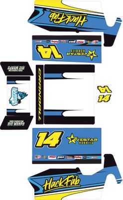 AFX Losi Mini-T Sprint Car Wrap (Custom Designed to Order)