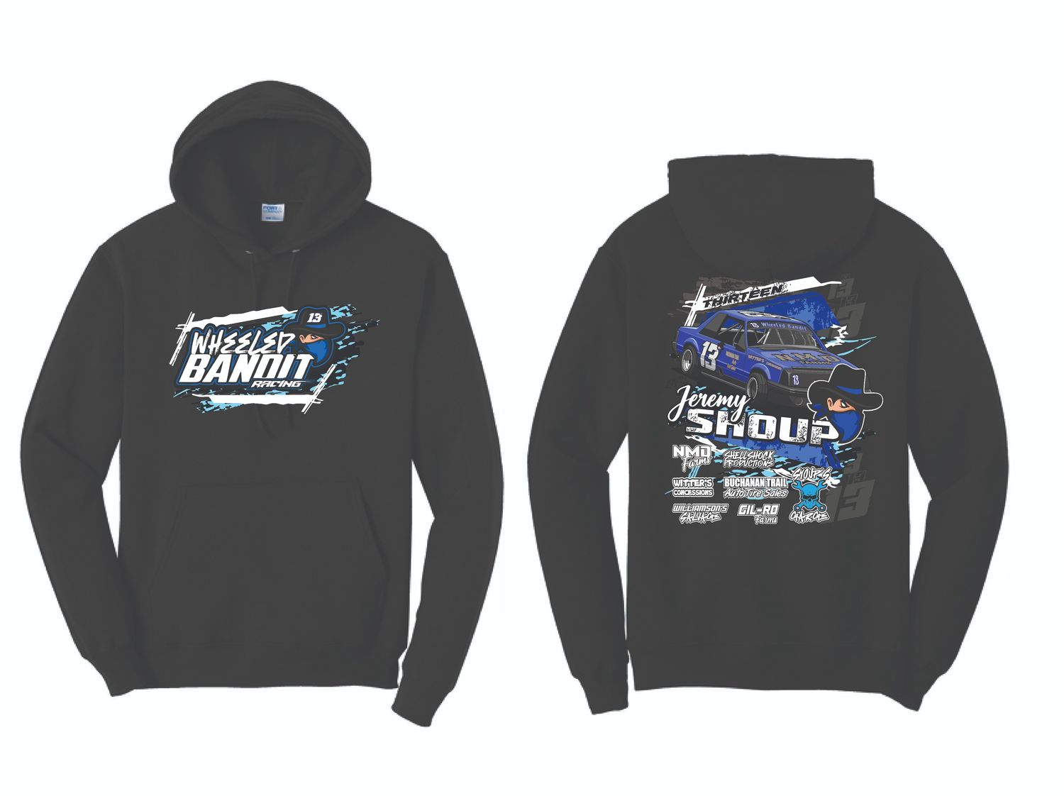 2025 Wheeled Bandit Racing Hoodie | PC78H Black