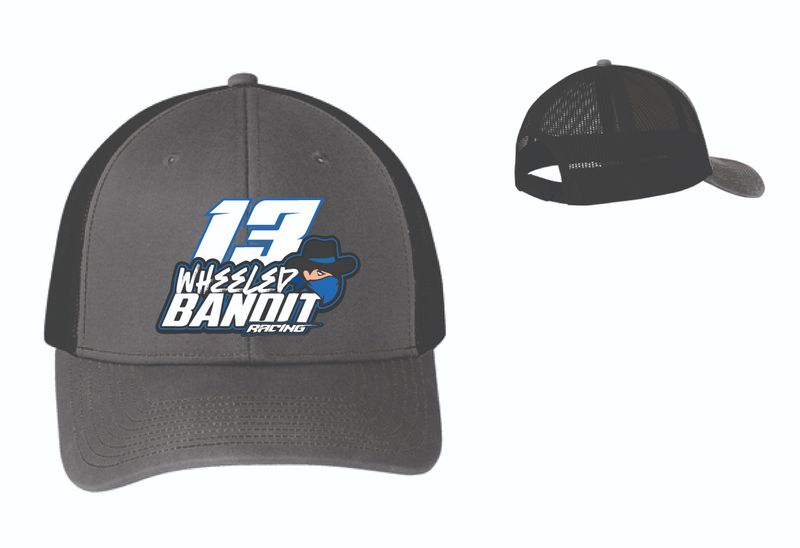 2025 Wheeled Bandit Racing Trucker Hat | C112 Grey Steel/Black