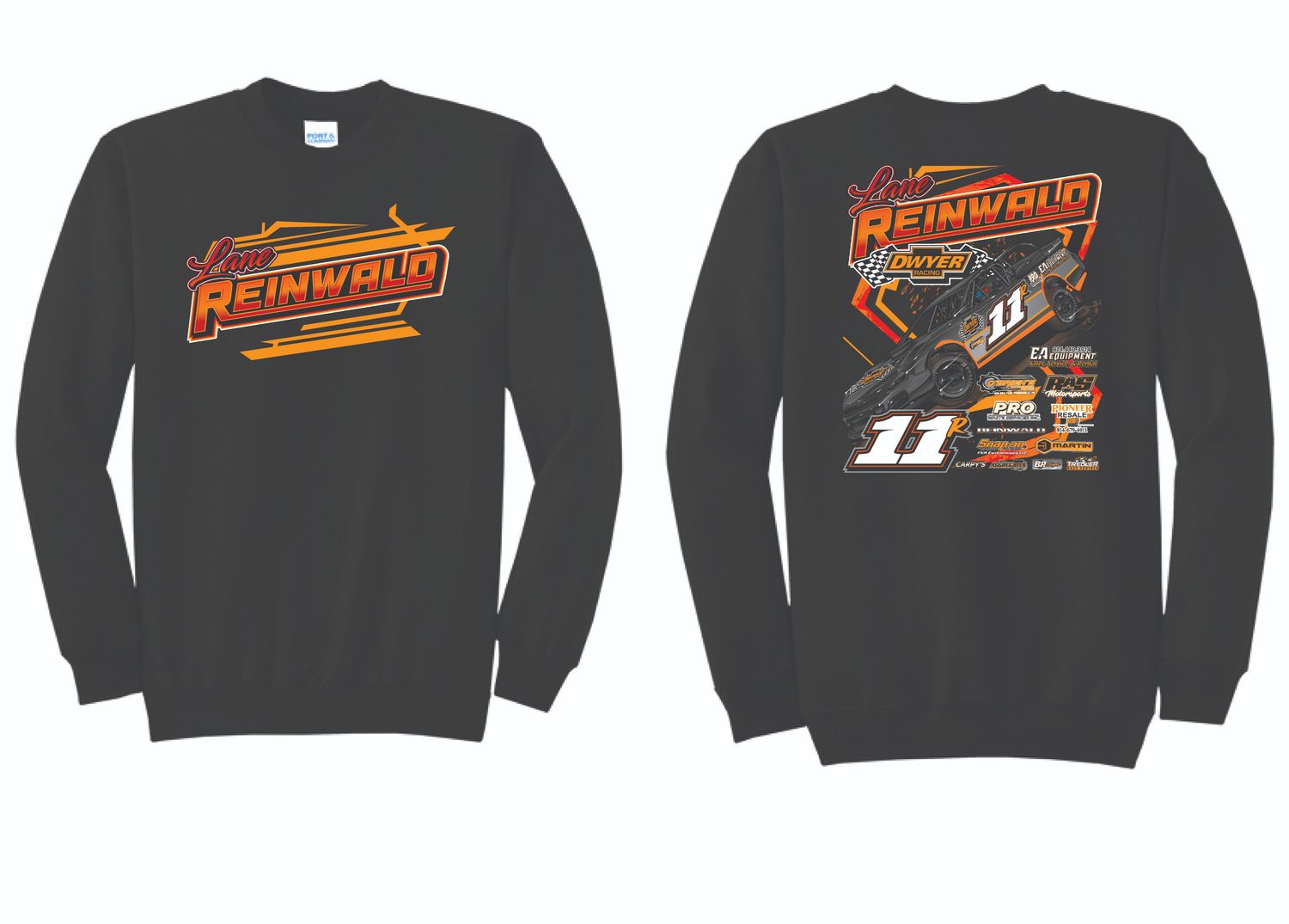 2025 Lane Reinwald Crewneck | PC78 Black