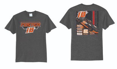 2025 Brock Foster TShirt | PC55 Dark Heather Grey