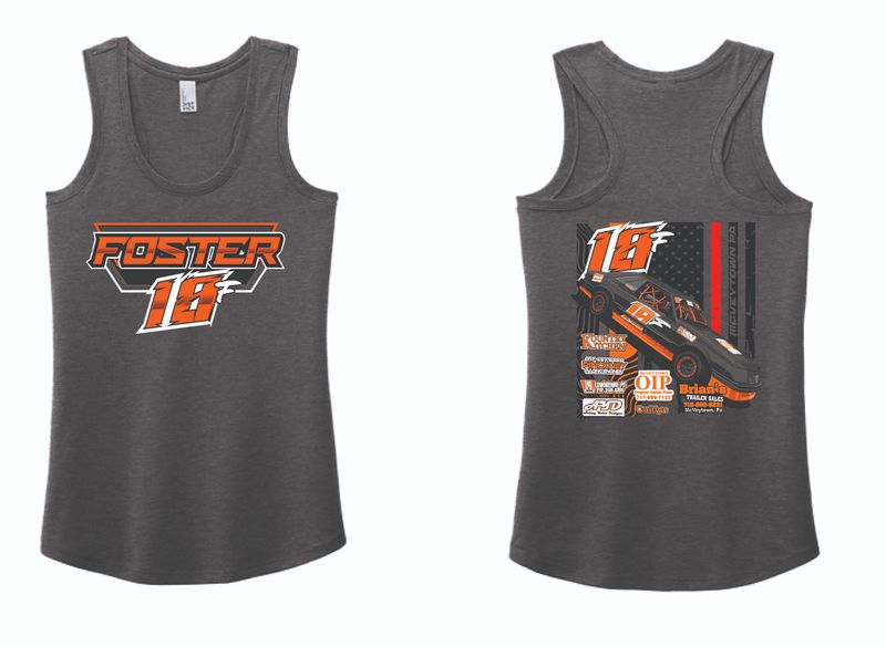 2025 Brock Foster Ladies Tank | DM138L Heathered Charcoal