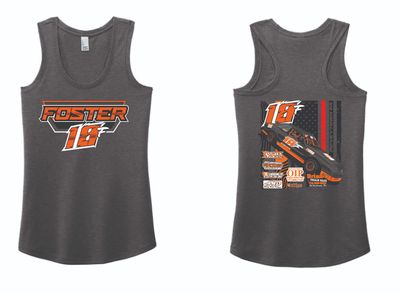 2025 Brock Foster Ladies Tank | DM138L Heathered Charcoal