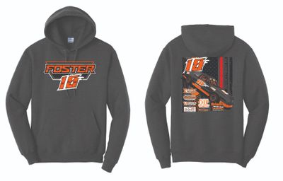 2025 Brock Foster Hoodie | PC78H Dark Heather Grey