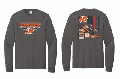 2025 Brock Foster Long Sleeve | PC54LS Dark Heather Grey