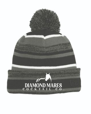 Diamond Mares Cocktail Co Pom Beanie | NE902 Black/Graphite