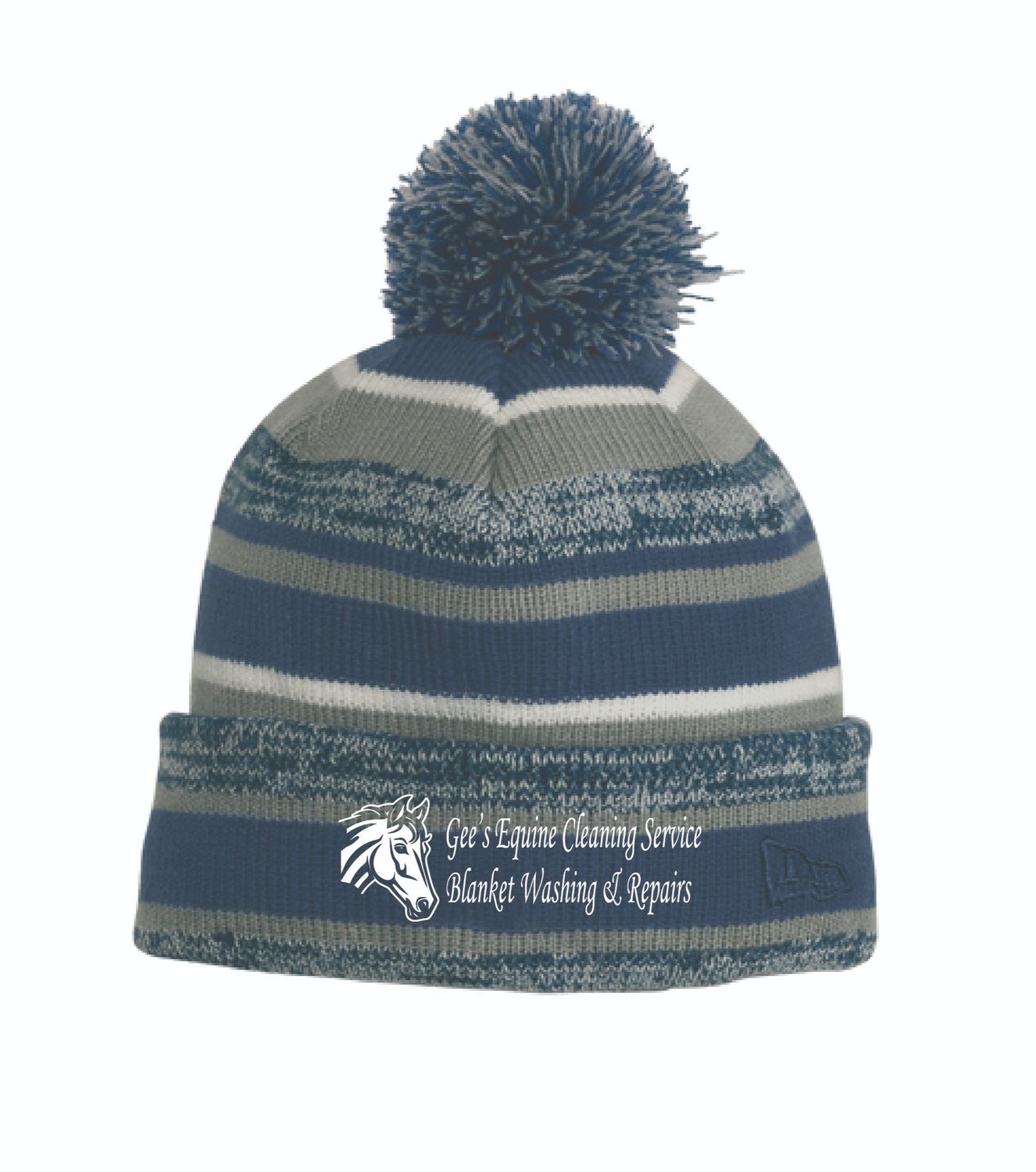Gee's Equine Cleaning Pom Beanie | NE902 Navy/Graphite