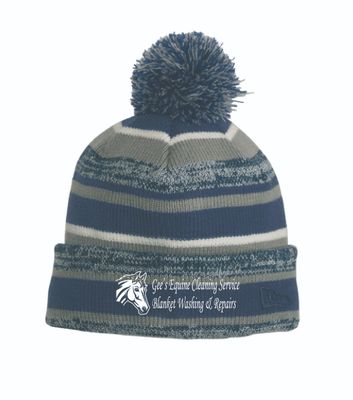 Gee&#39;s Equine Cleaning Pom Beanie | NE902 Navy/Graphite