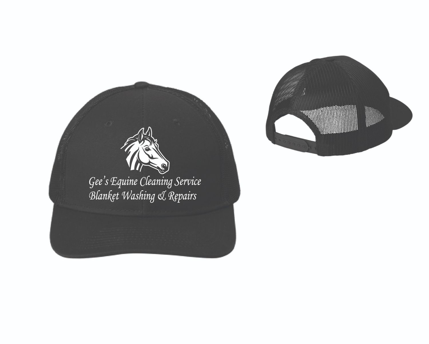 Gee's Equine Cleaning Trucker Hat | C112 Black