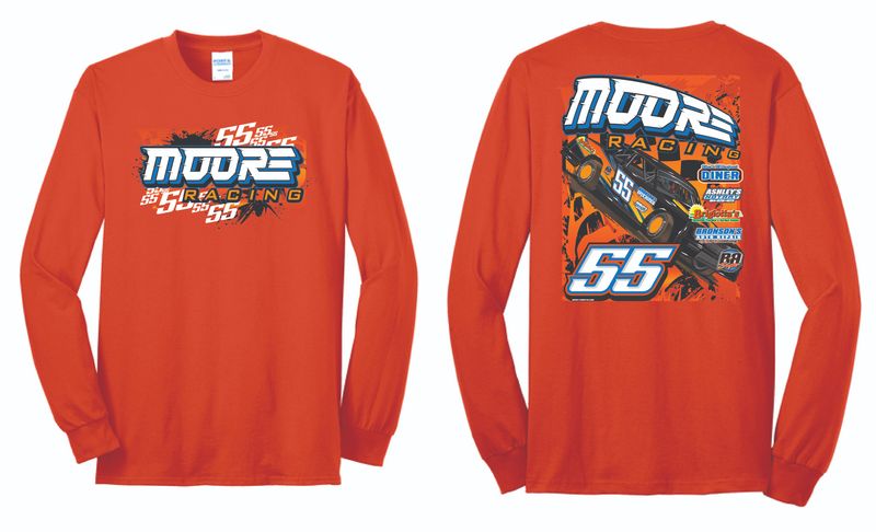 2025 Moore Racing Long Sleeve | PC55LS Orange