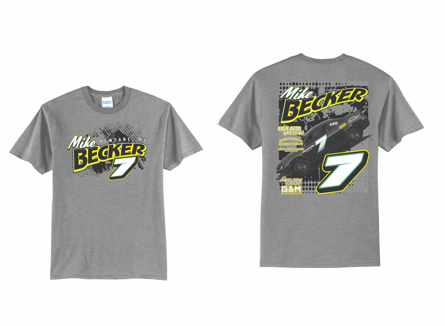 2025 Mike Becker TShirt | PC55 Athletic Heather