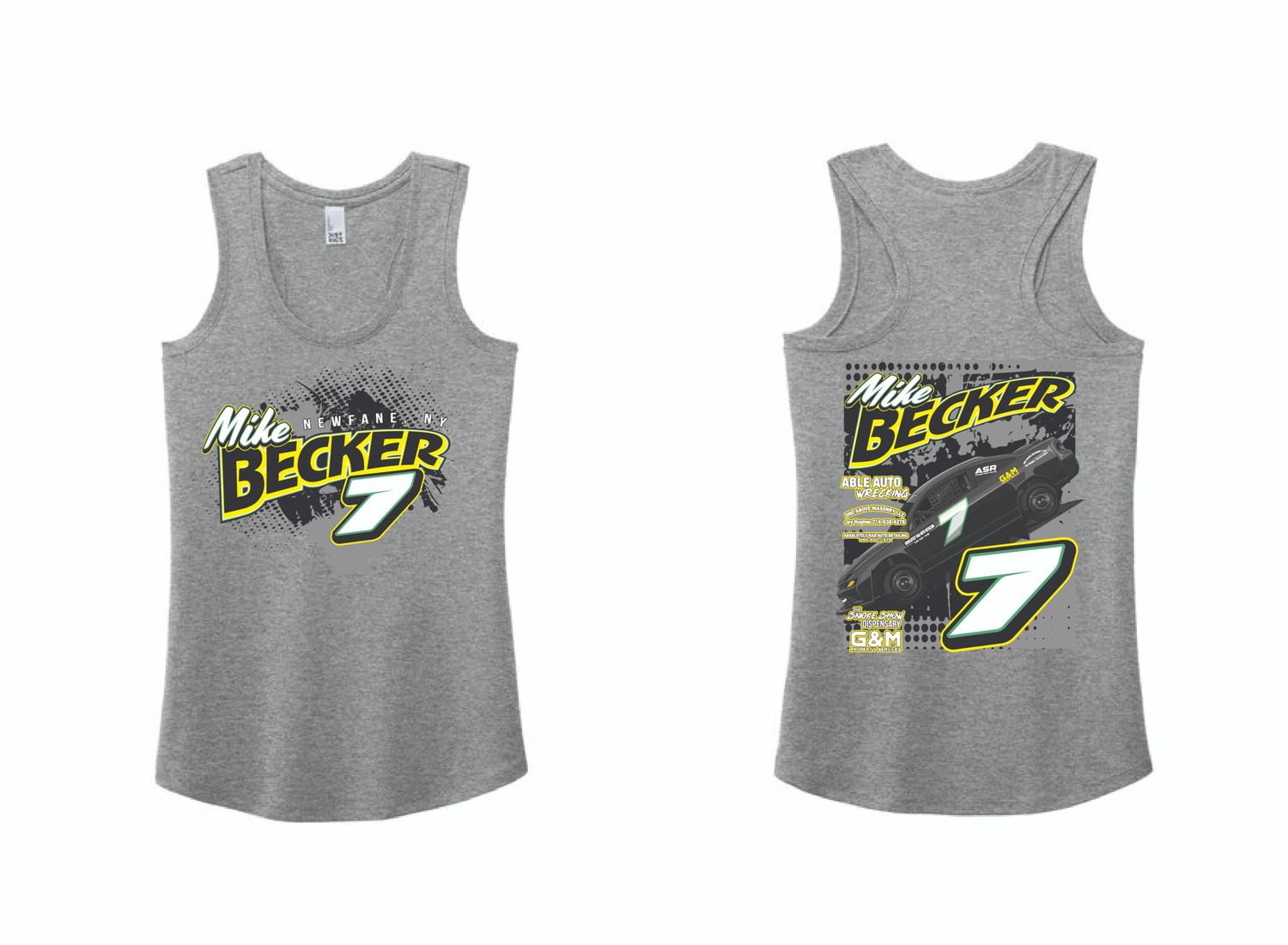2025 Mike Becker Ladies Tank | DM138L Grey Frost