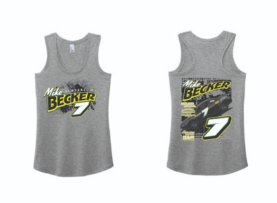 2025 Mike Becker Ladies Tank | DM138L Grey Frost
