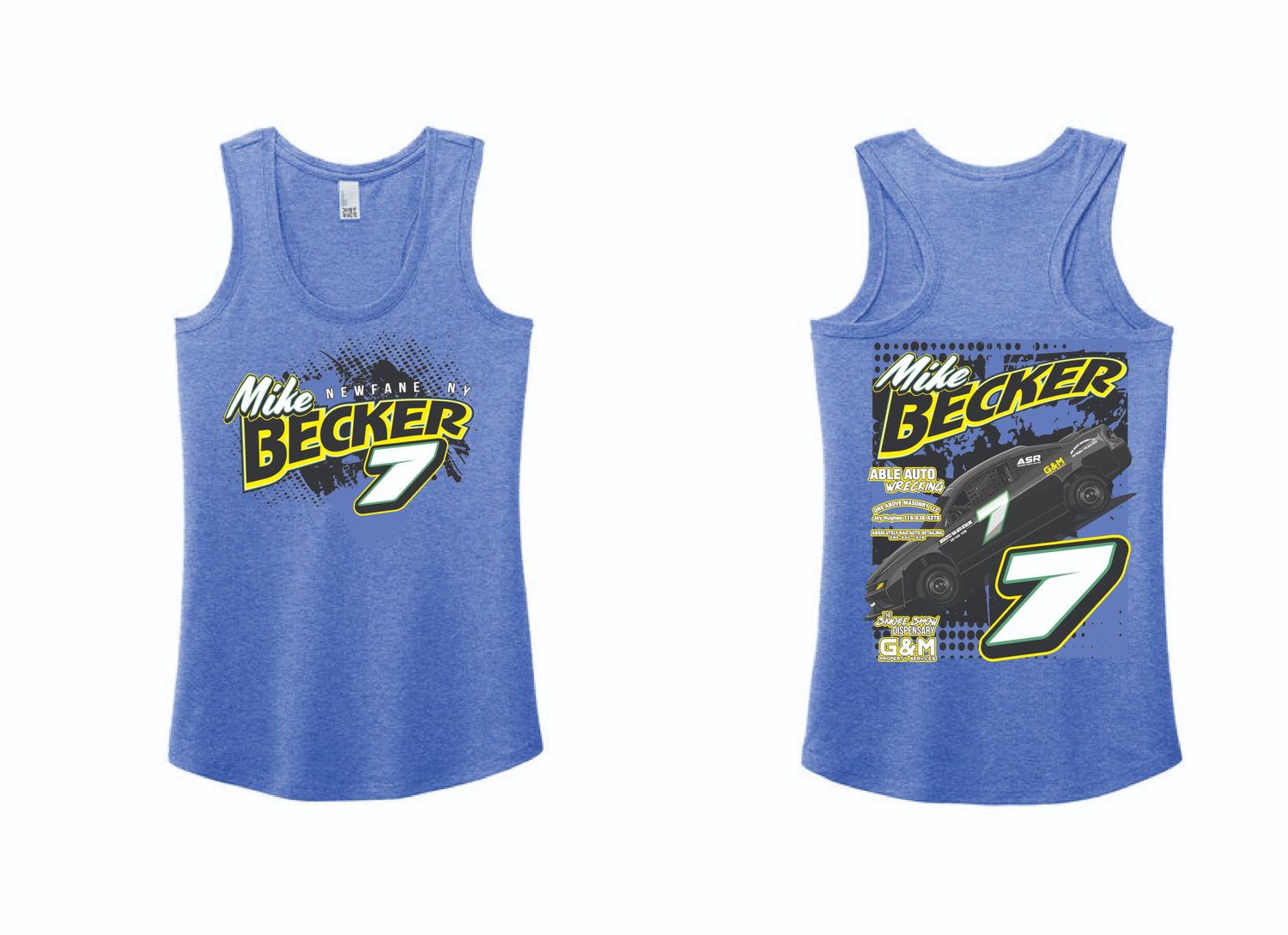 2025 Mike Becker Ladies Tank | DM138L Royal Frost