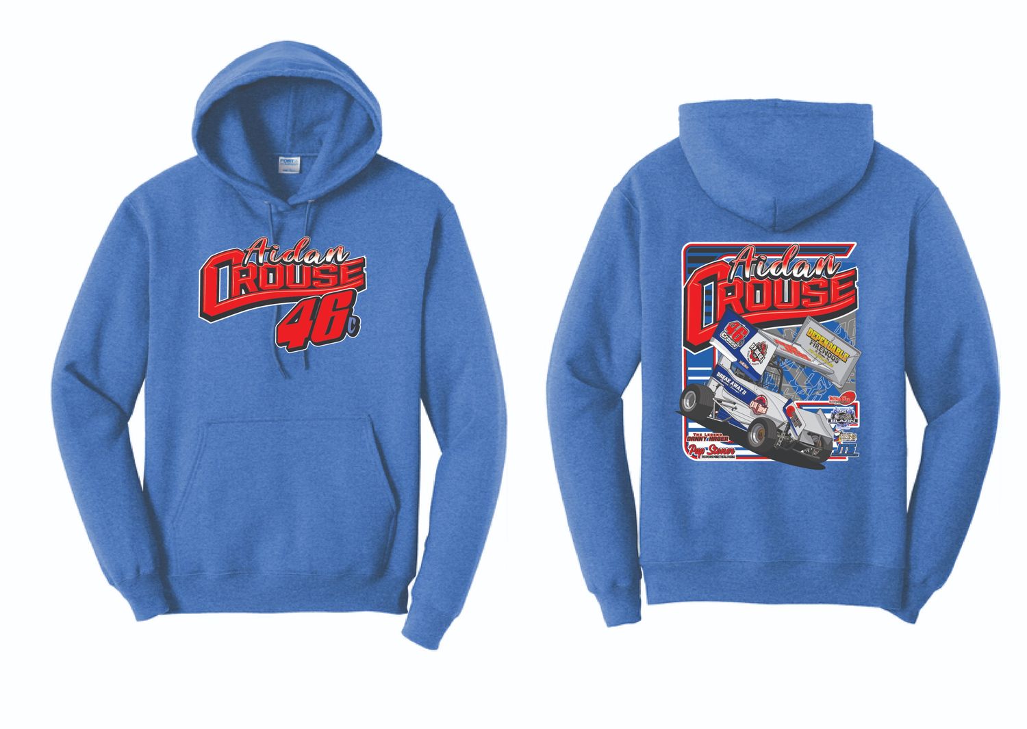 2025 Aidan Crouse Hoodie | PC78H Heather Royal