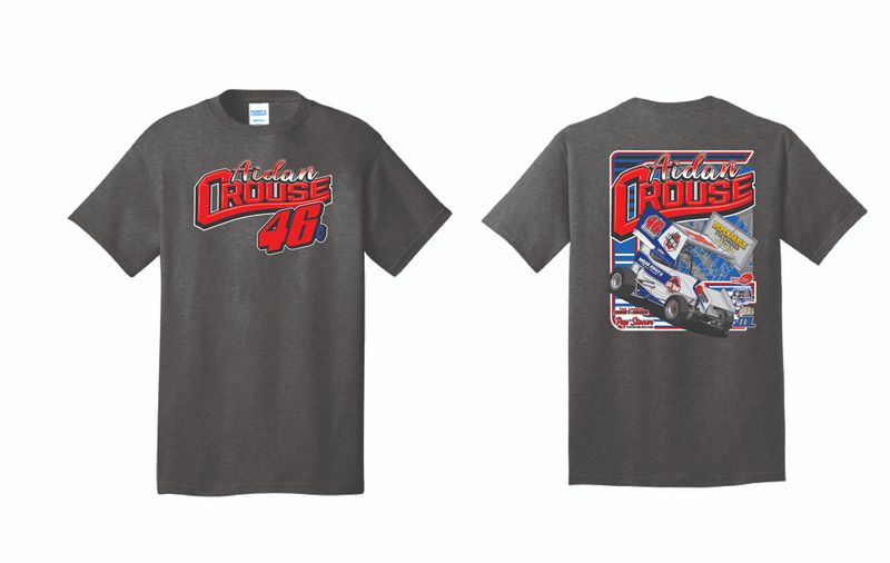2025 Aidan Crouse TShirt | PC55 Graphite Heather