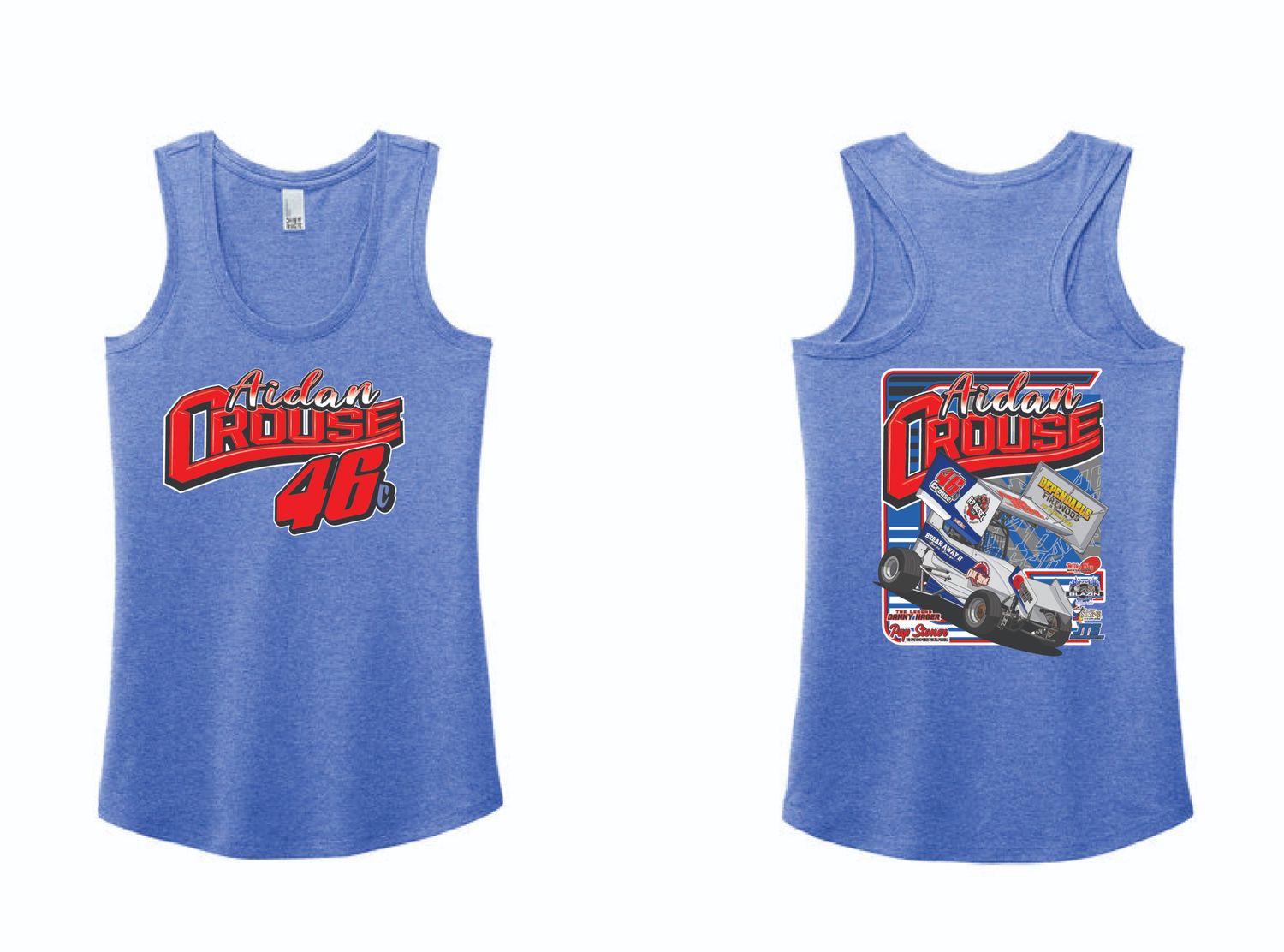 2025 Aidan Crouse Ladies Tank | DM138L Royal Frost