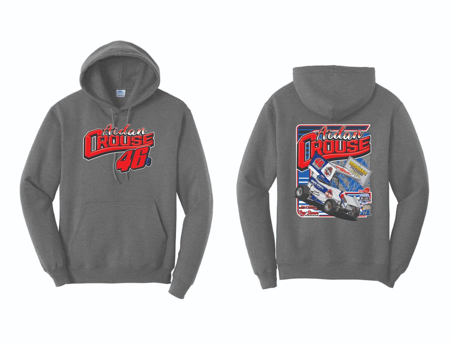2025 Aidan Crouse Hoodie | PC78H Graphite Heather