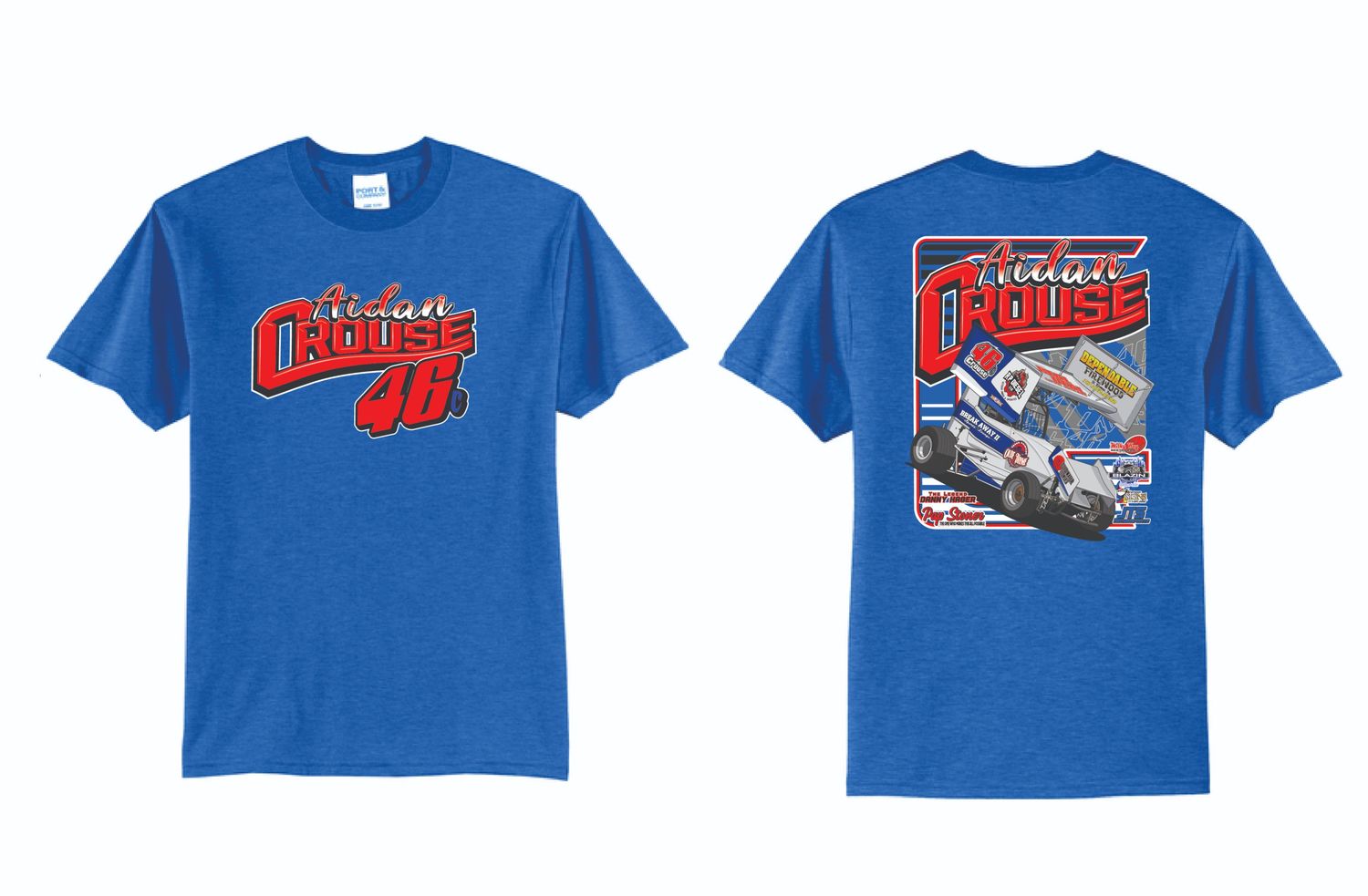 2025 Aidan Crouse TShirt | PC55 Heather Royal