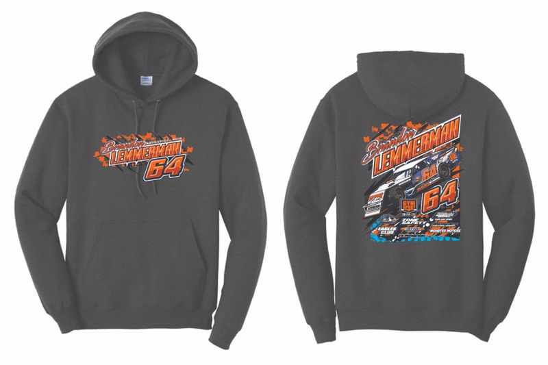 2025 Brandon Lemmerman Hoodie | PC78H Dark Heather Grey