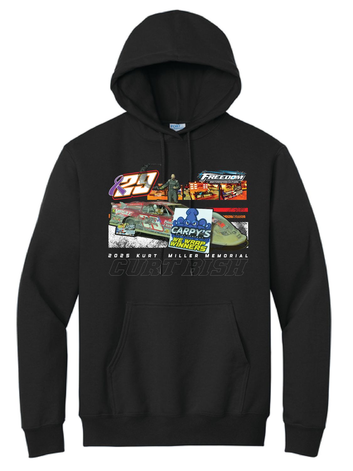 Curt Bish Kurt Miller Memorial Winner Hoodie 2025 | PC78H Black