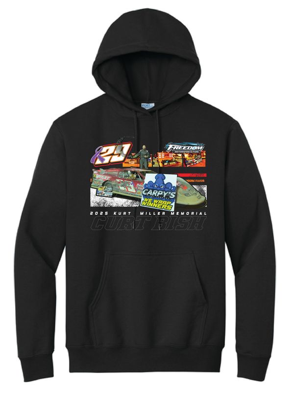 Curt Bish Kurt Miller Memorial Winner Hoodie 2025 | PC78H Black
