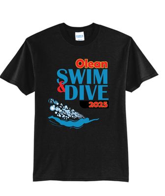 2025 Olean Swim &amp; Dive TShirt | PC55 Black
