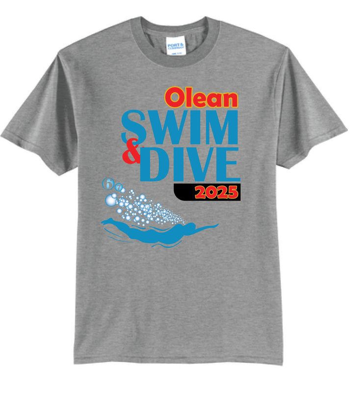 2025 Olean Swim &amp; Dive TShirt | PC55 Athletic Heather