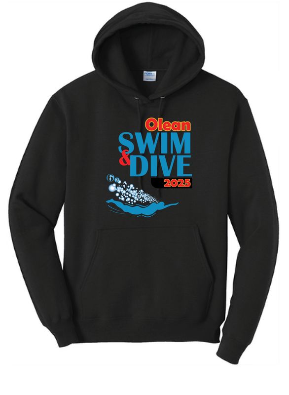 2025 Olean Swim &amp; Dive Hoodie | PC78H Black