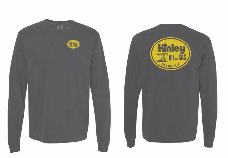 Kinley Oil &amp; Gas Comfort Colors Heavyweight Ring Spun Long Sleeve Tee | 6014 Pepper