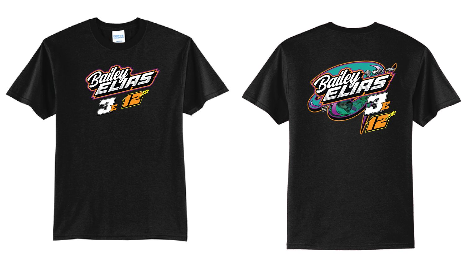 2025 Bailey Elias TShirt | PC55 Black