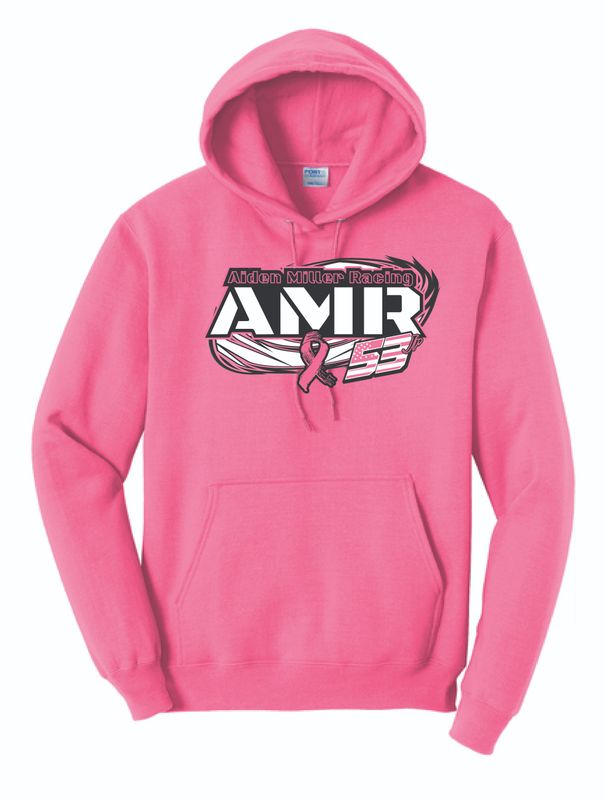 Aiden Miller Breast Cancer Awareness Hoodie | PC78H Neon Pink