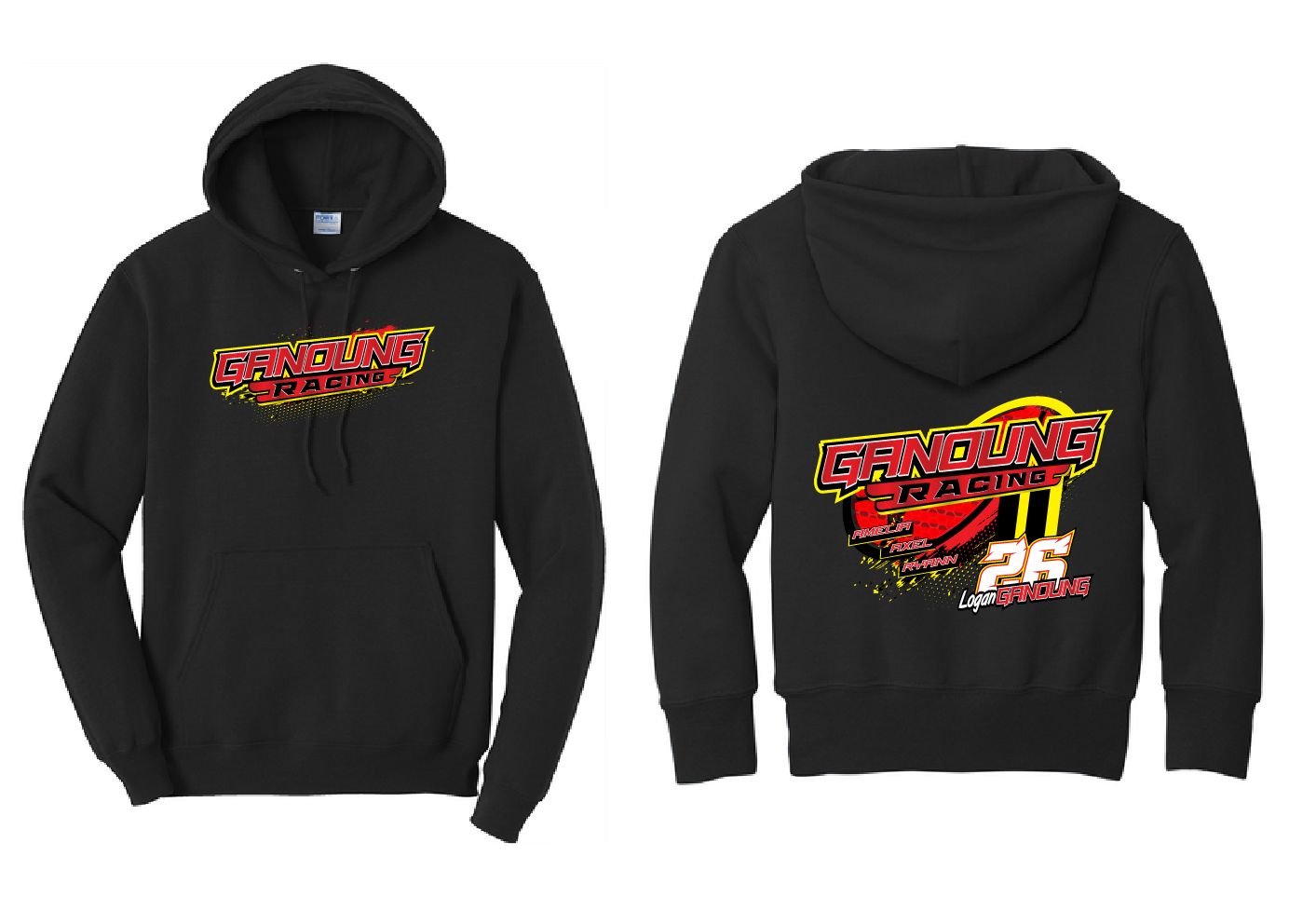 2025 Logan Ganoung Hoodie | PC78H Black