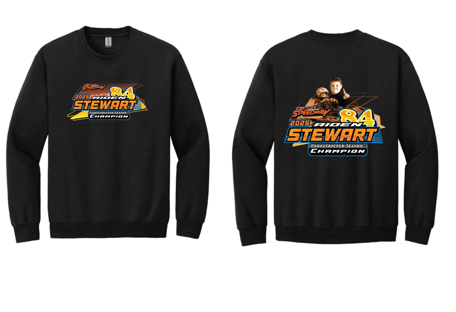 Aiden Stewart 2025 Champion Crewneck | 18000 Black