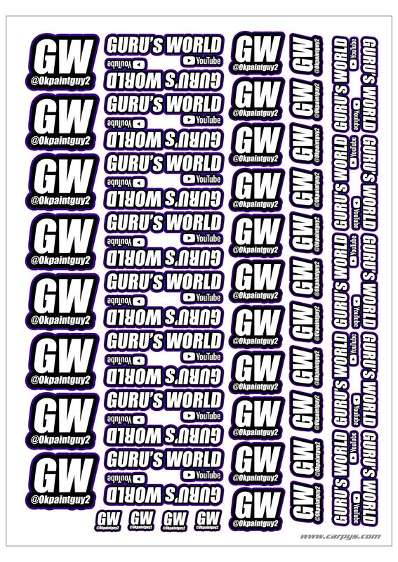 Gurus World Purple Sticker Pack