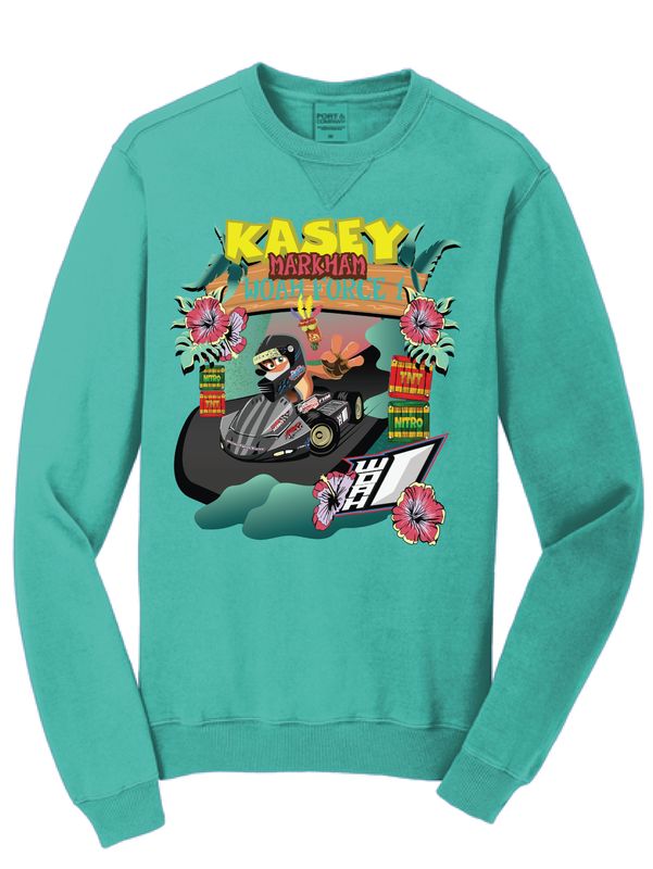 2025 Kasey Markham Crewneck | PC098 Peacock