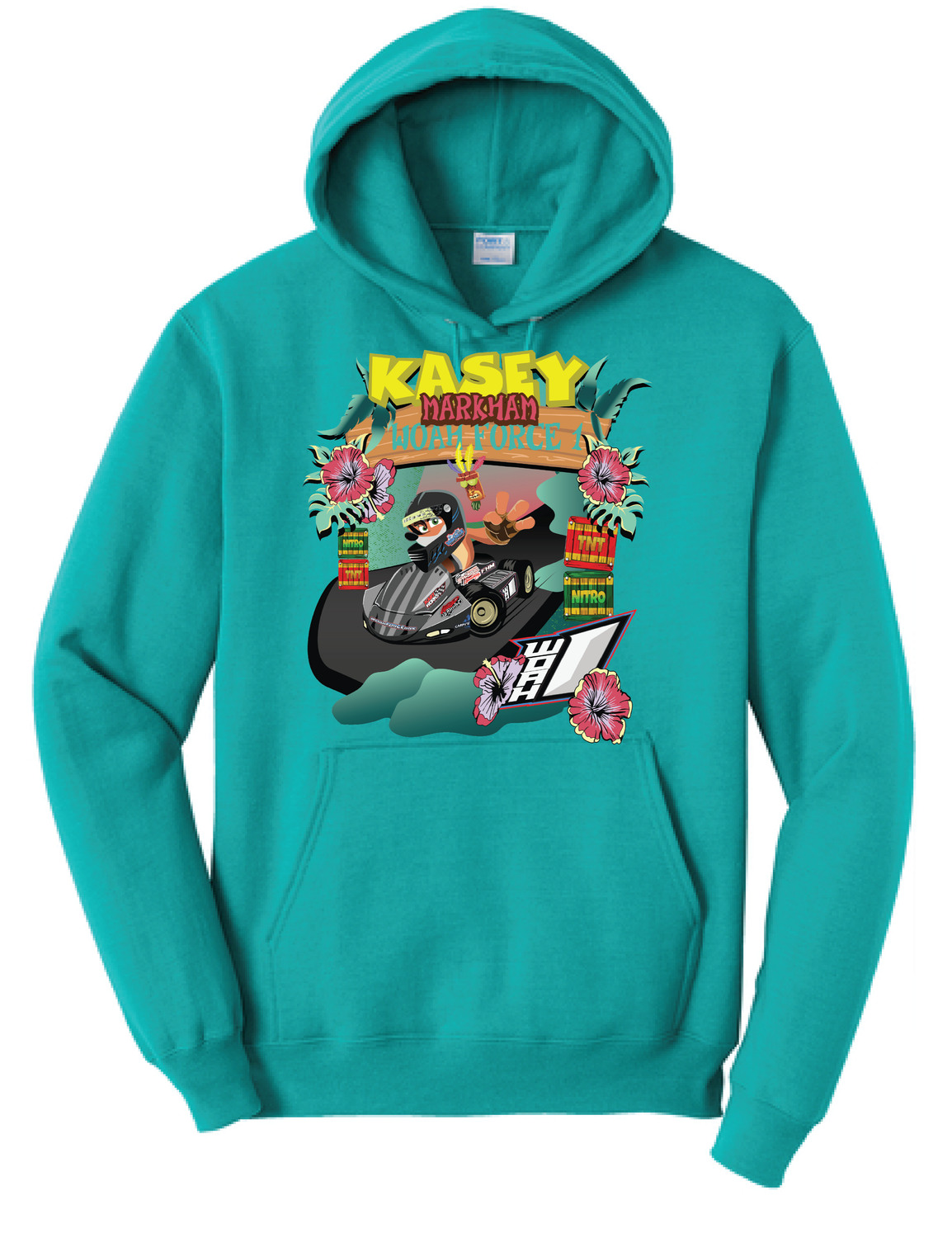2025 Kasey Markham Hoodie | PC78H Bright Aqua