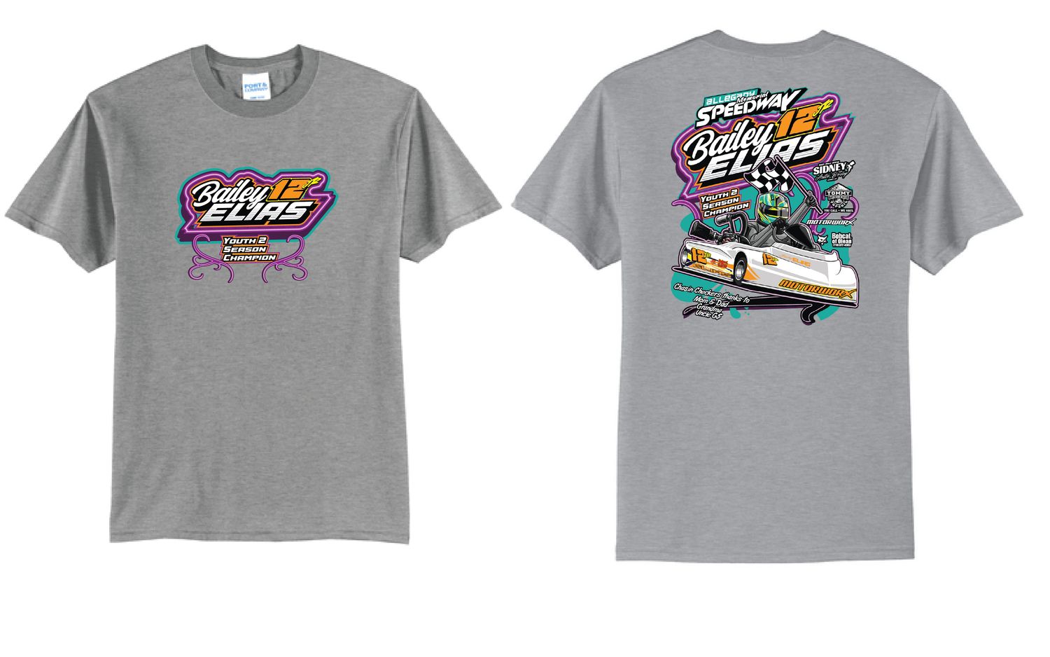 2025 Championship Bailey Elias TShirt | PC55 Athletic Heather