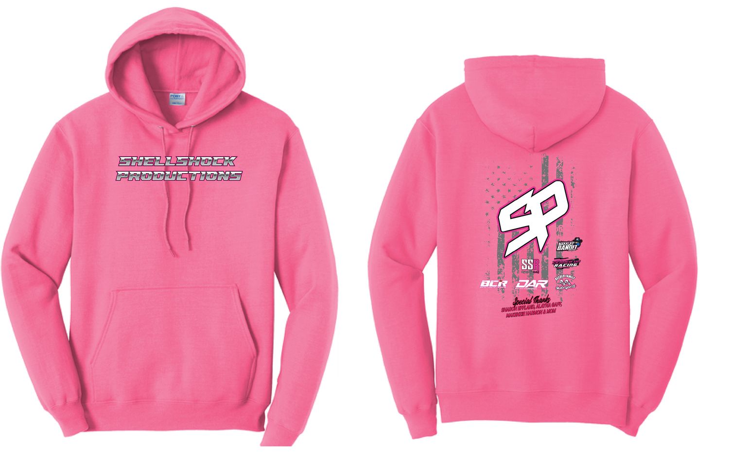 Shellshock Productions Hoodie | PC78H Neon Pink