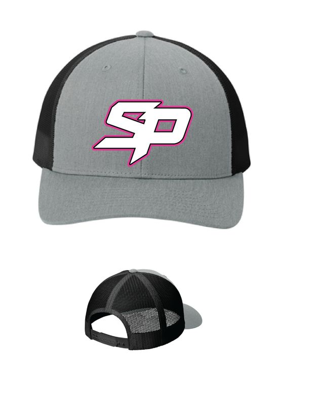 Shellshock Productions Classics Retro Trucker Cap | STC39 Heather Grey/Black