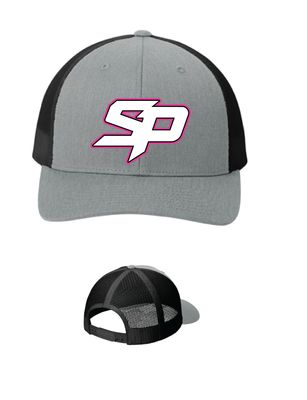 Shellshock Productions Classics Retro Trucker Cap | STC39 Heather Grey/Black