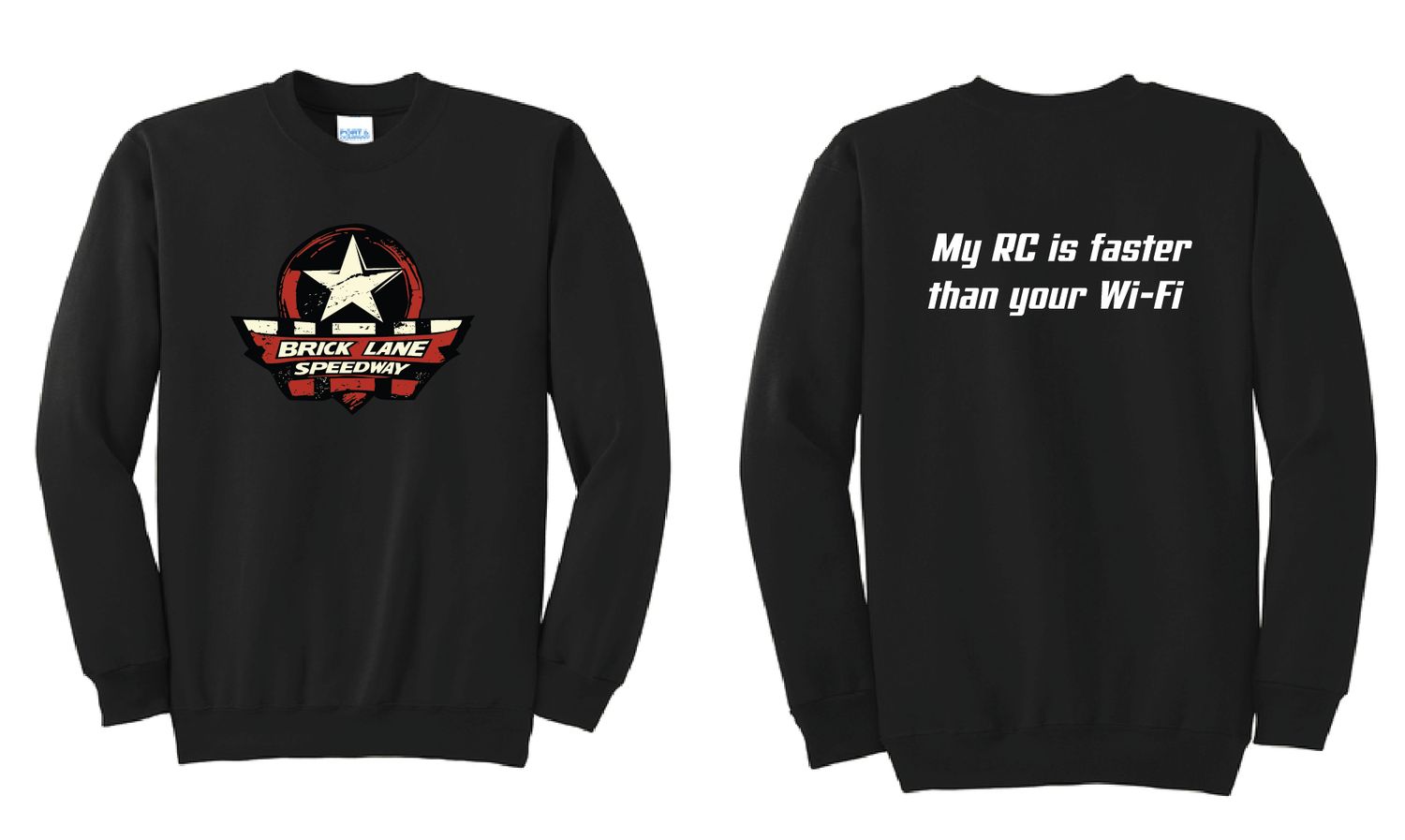 Brick-Lane - Wifi Crewneck | PC78 Black