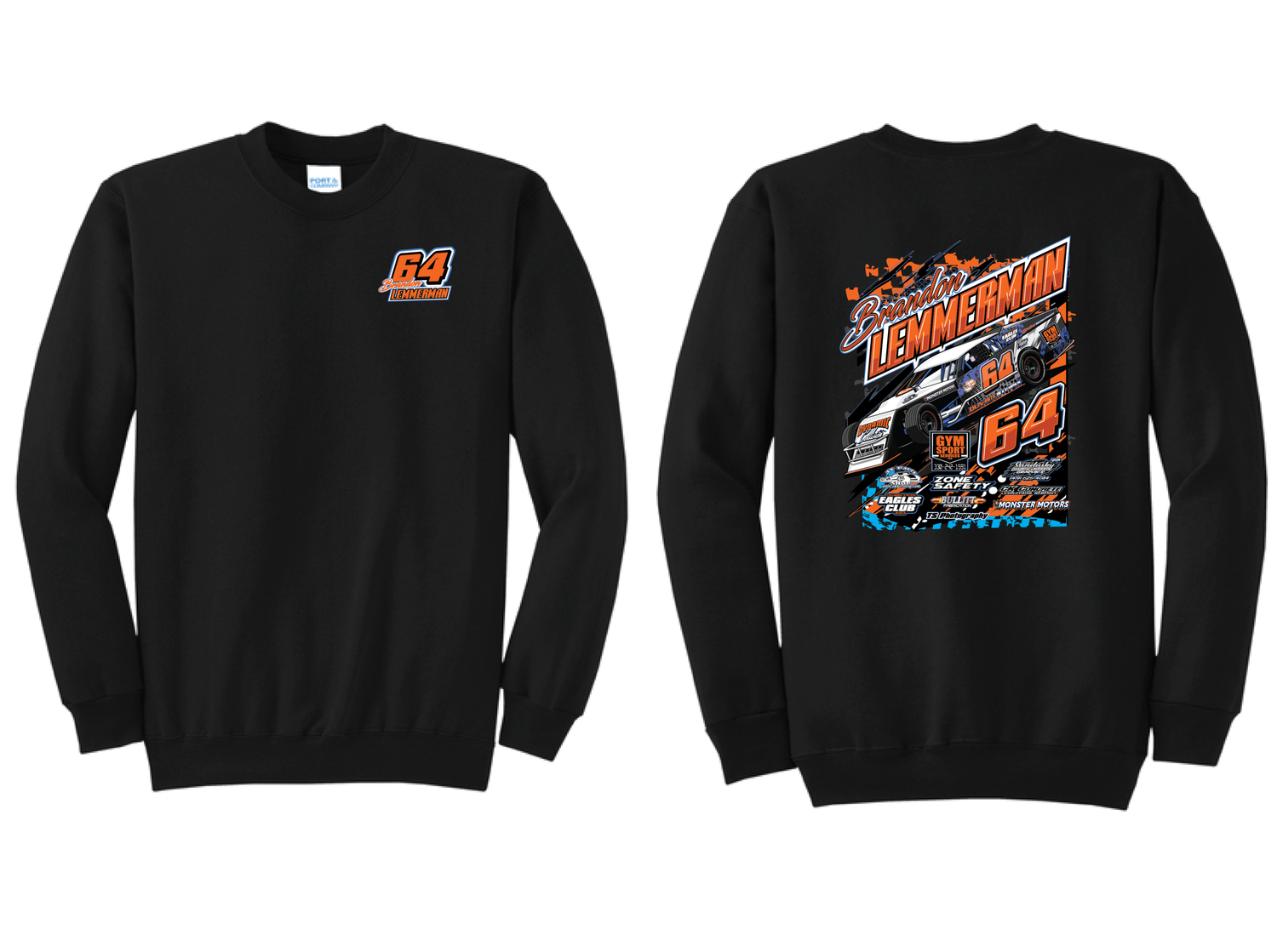 2025 Brandon Lemmerman Crewneck | PC78 Black