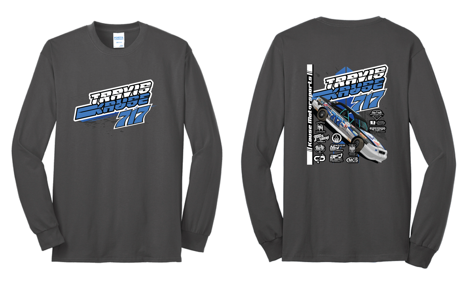 2025 Kause Motorsports Long Sleeve | PC55LS Charcoal