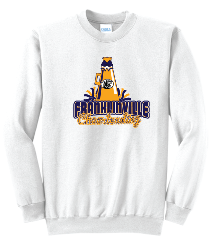 Franklinville Varsity Cheer- Port &amp; Co Core Fleece Crewneck | PC78