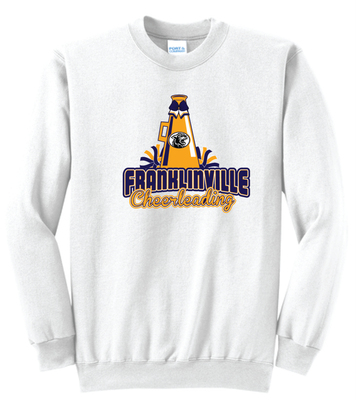 Franklinville Varsity Cheer- Port &amp; Co Core Fleece Crewneck | PC78