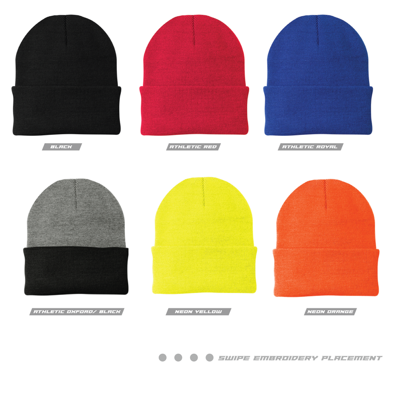 Embroidered Cuffed Beanie Hats | CP90 Port Authority®