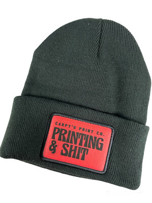 Carpy’s Printing &amp; Shit Beanie | Black