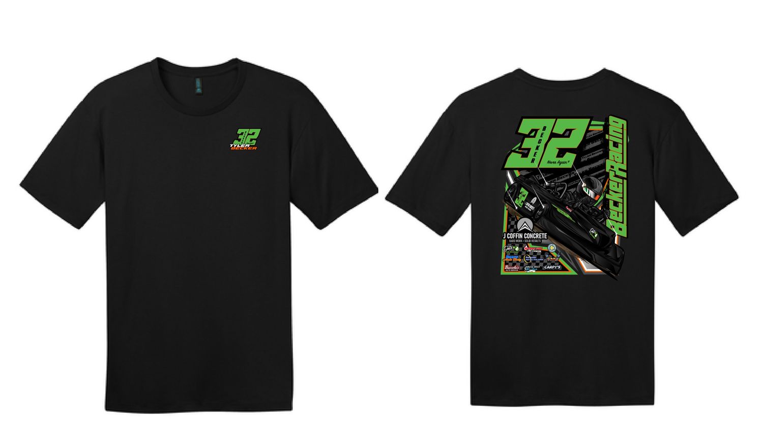 2024 Becker Racing TShirt | PC55 Black