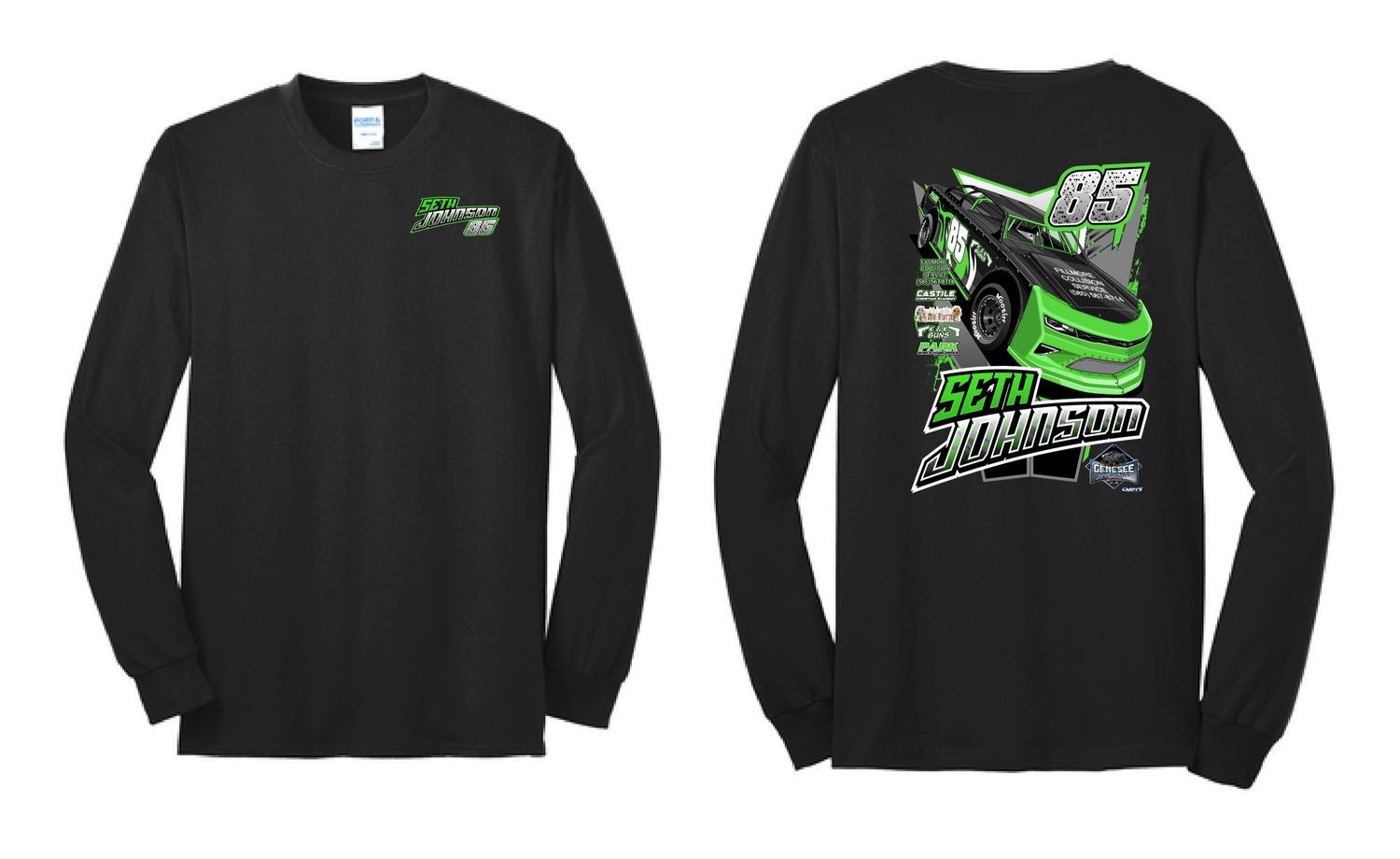 2024 Seth Johnson Long Sleeve Shirt | PC55LS Black